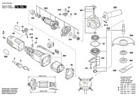Bosch 3 603 CA2 003 Pws 700-125 Angle Grinder 230 V / Eu Spare Parts